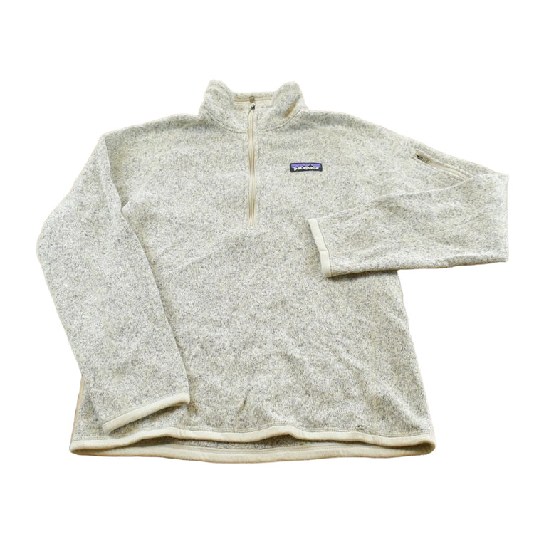 Vintage 2000s Patagonia Oatmeal Quarter Zip Up Fleece Sweater Women's S