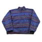 Vintage 1990s St. John's Bay Abstract Pattern Full Zip Fleece Sweater Jacket Men's Large