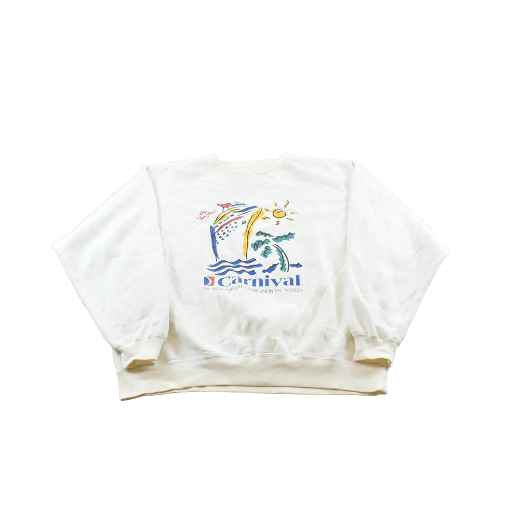 Vintage 2000s Carnival Cruise Crewneck Sweatshirt Men's XL