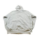 Vintage 1990s Bronzini Blank Grey Thermal Lined Full Zip Hoodie Men's L