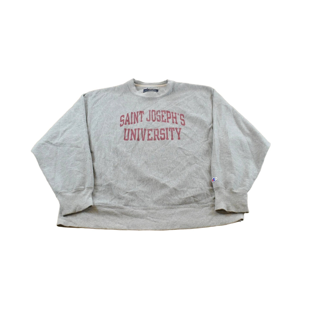 Vintage 2000s Champion Saint Joseph's University Reverse Weave Crewneck Sweatshirt Men's XL