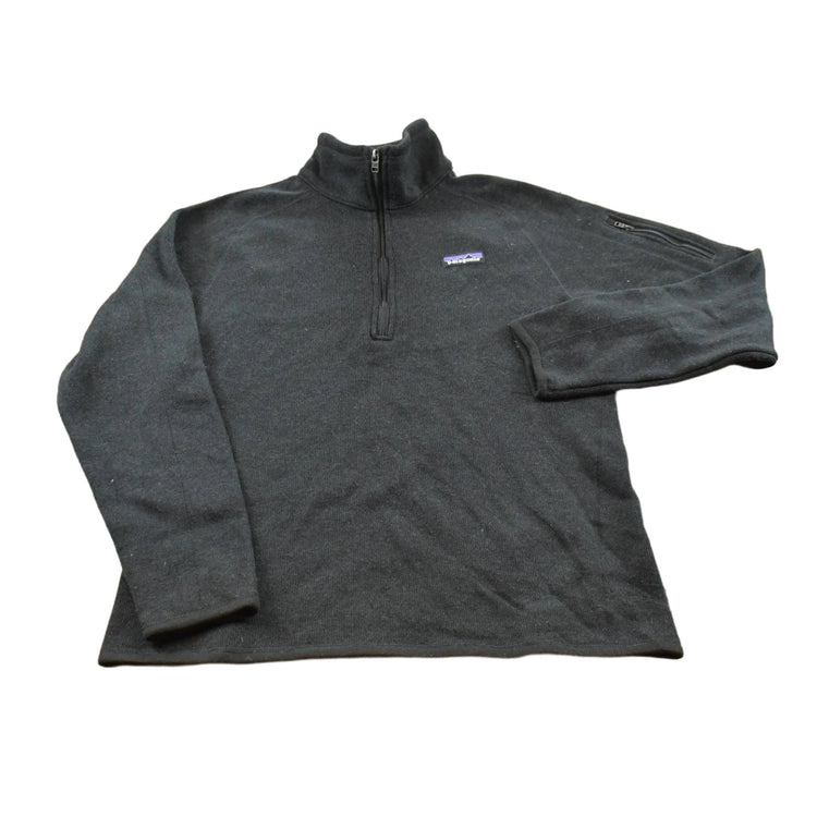 Vintage 2000s Patagonia Black Quarter Zip Up Fleece Sweater Women's L