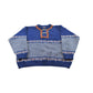 Vintage 1990s Norwool Wool Knit Abstract Pattern Sweater Men's L