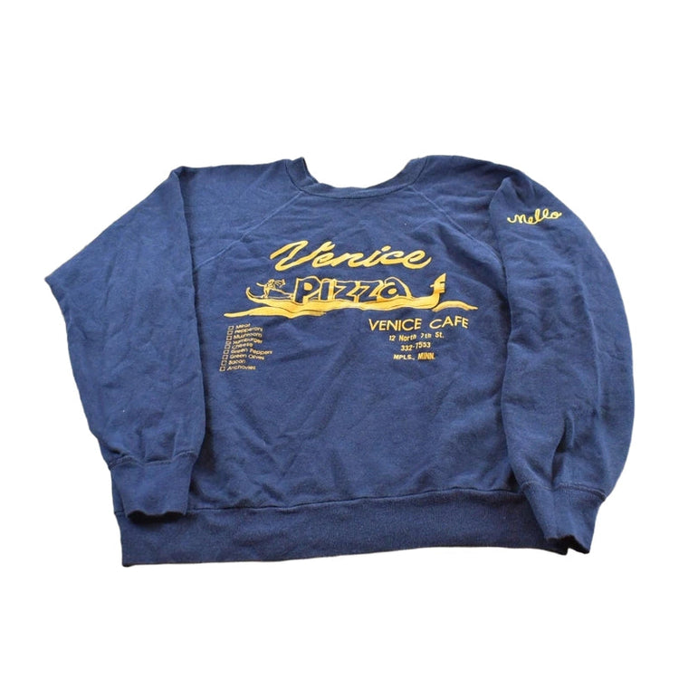 Vintage 1980s Venice Pizza Promotional Souvenir Crewneck Sweatshirt Men's S