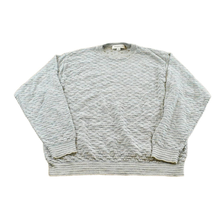Vintage 1990s Pronto Uomo Striped Cotton Acrylic Knit Crewneck Sweater Men's S