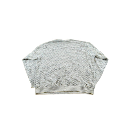 Vintage 1990s Pronto Uomo Striped Cotton Acrylic Knit Crewneck Sweater Men's S