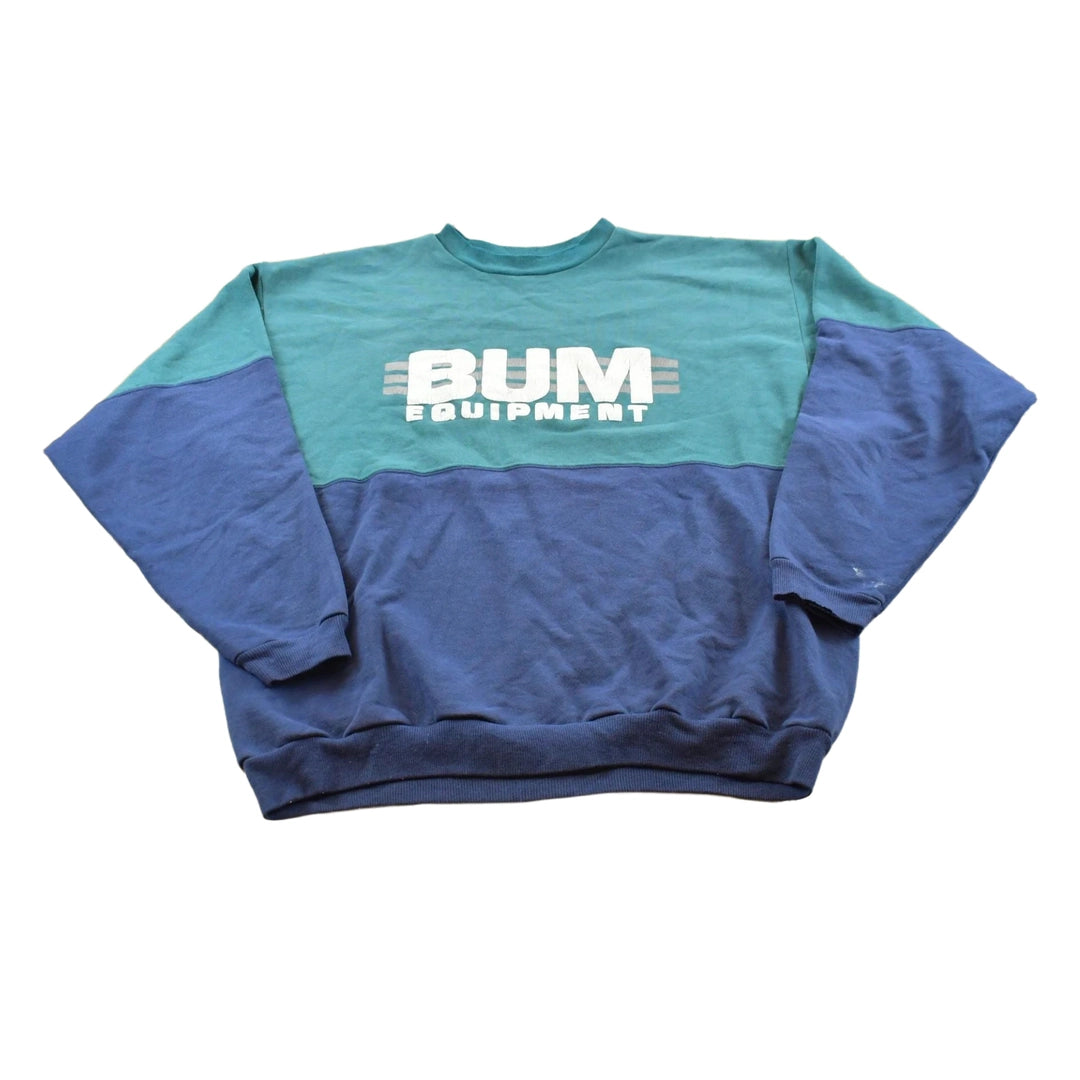 Vintage 1990s Bum Equipment Promotional Crewneck Sweatshirt Men's M