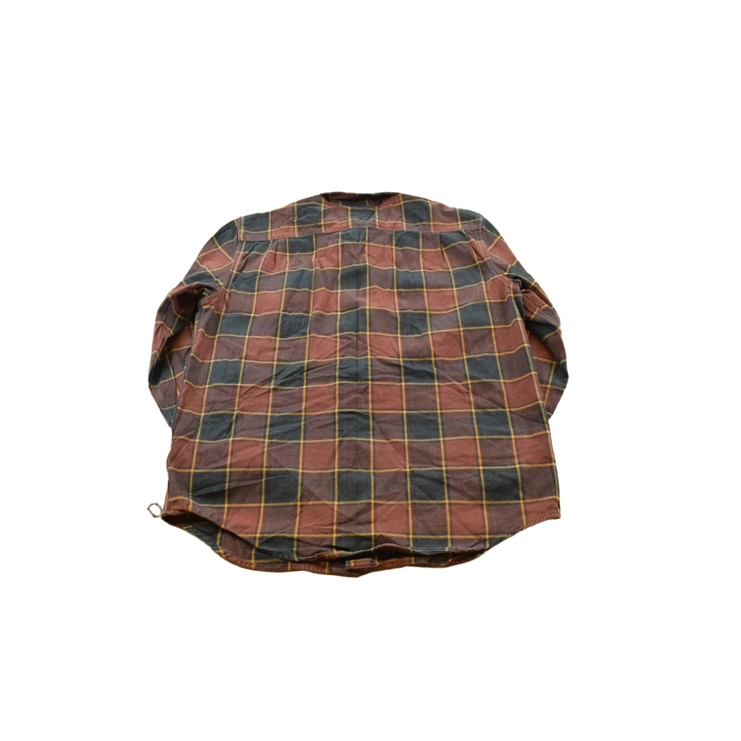 Vintage 2000s Carhartt Plaid Button Up Flannel Shirt Men's L