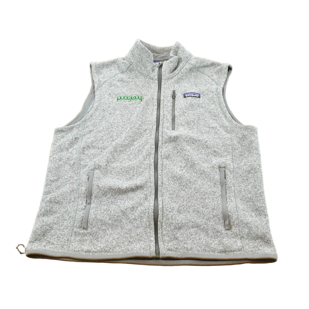Vintage 2000s Patagonia Fleece Promotional Embroidered Vest Men's L