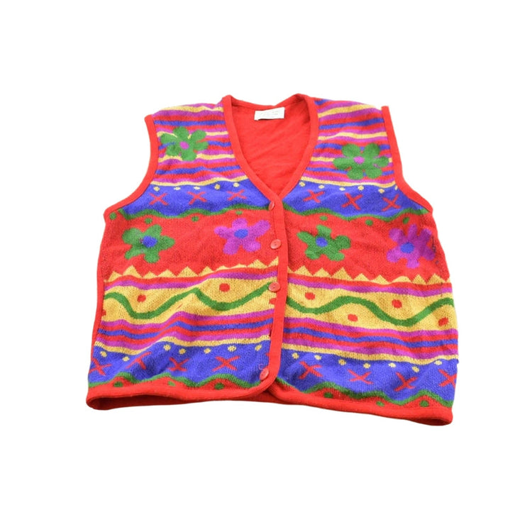 Vintage 1990s United Colors of Benetton Knit Sweater Vest Women's L