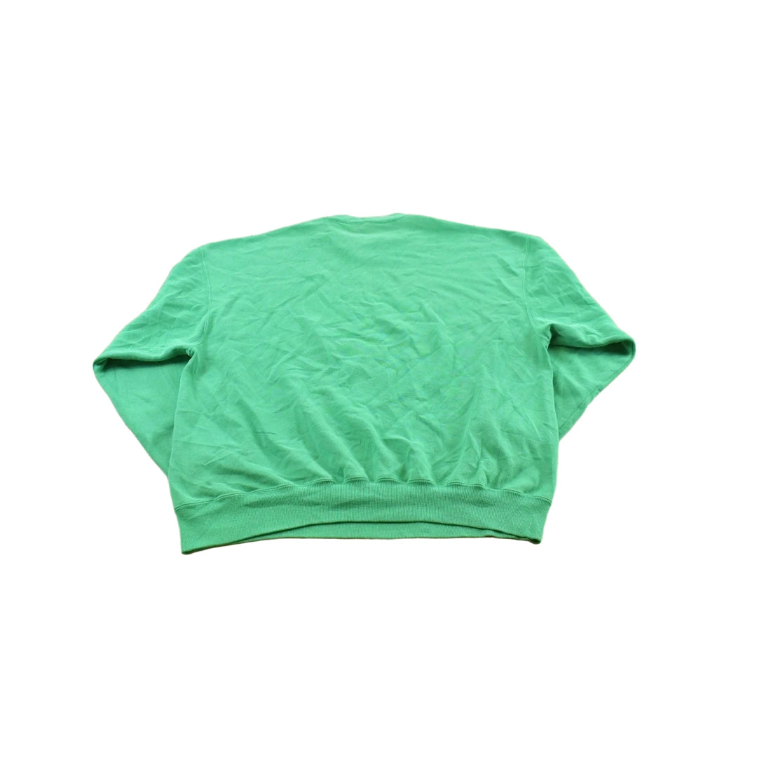 Vintage 1990s Philadelphia Eagles Kelly Green Hanes Crewneck Sweatshirt Men's L