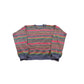 Vintage 1990s Northern Isles Striped Ramie Cotton Knit Crewneck Sweater Men's L