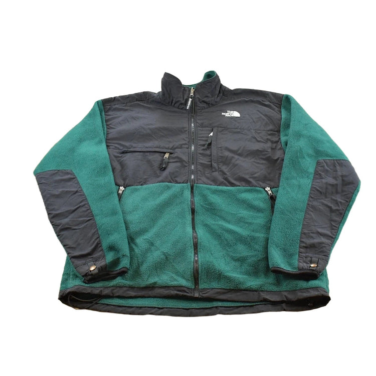 Vintage 1990s The North Face Green Denali Fleece Sweater Jacket Men's XL