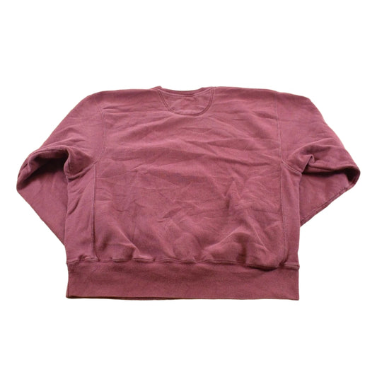 Vintage 2000s Champion Blank Maroon Reverse Weave Crewneck Sweatshirt Men's L