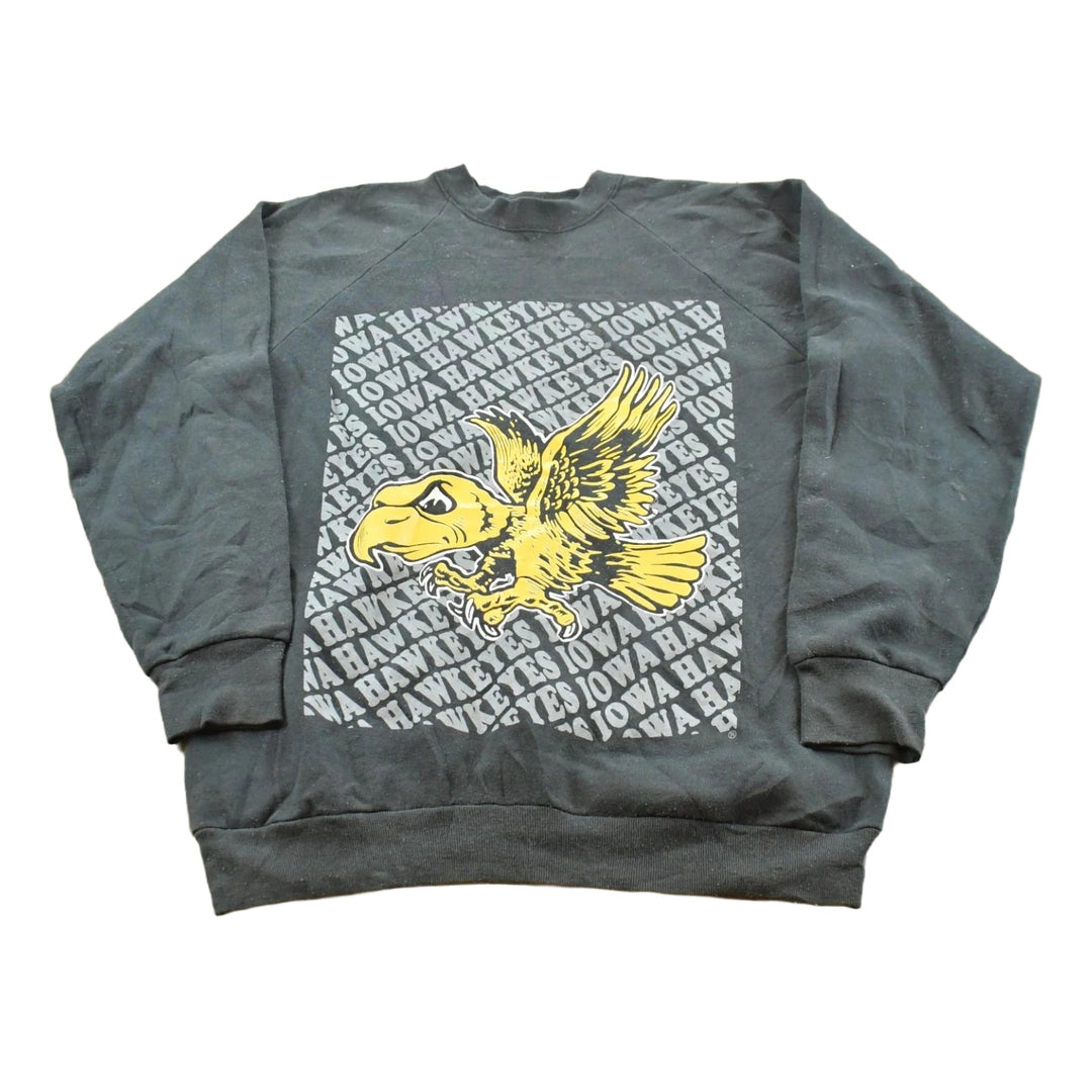 Vintage 1990s University of Iowa Hawkeyes Collegiate Crewneck Sweatshirt Men's M