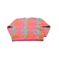 Vintage 1990s Gallagher Plaid Mohair Blend Knit Crewneck Sweater Women's L