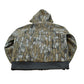 Vintage 1990s Cabela's Tree Bark Camo Fleece Full Zip Up Hoodie Sweatshirt Men's L