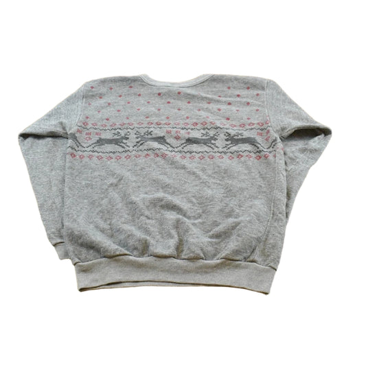 Vintage 1980s Reindeer Crewneck Sweatshirt Men's S