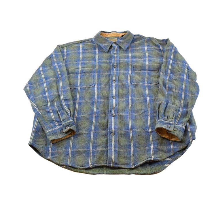 Vintage 2000s St. John's Bay Flannel Plaid Button Up Shirt Men's XL