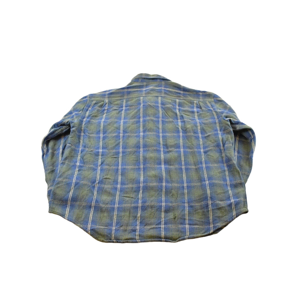 Vintage 2000s St. John's Bay Flannel Plaid Button Up Shirt Men's XL