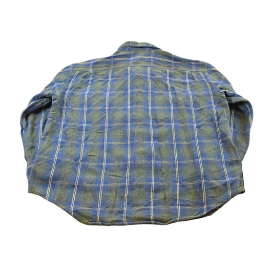 Vintage 2000s St. John's Bay Flannel Plaid Button Up Shirt Men's XL