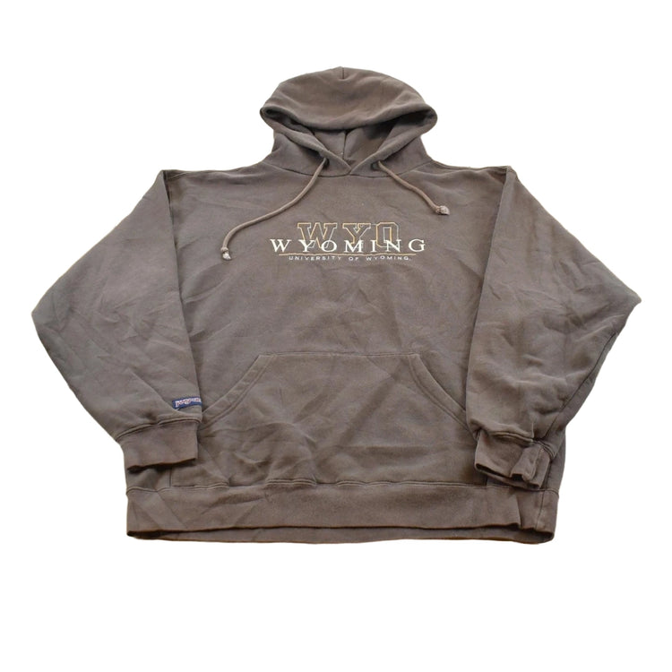 Vintage 1990s Jansport University Of Wyoming Collegiate Cowboys Hoodie Sweatshirt Men's L