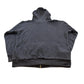 Vintage 1980s McGregor Black Thermal Lined Full Zip Up Raglan Hoodie Sweatshirt Men's L