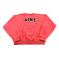 Vintage 1990s Nike Team Center Swoosh Chenille Spellout Patch Crewneck Sweater Men's 2XL