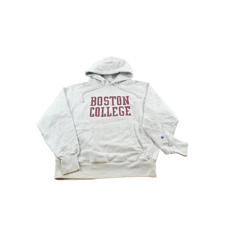 Vintage 2000s Boston College Champion Collegiate Reverse Weave Hoodie Sweatshirt Men's M