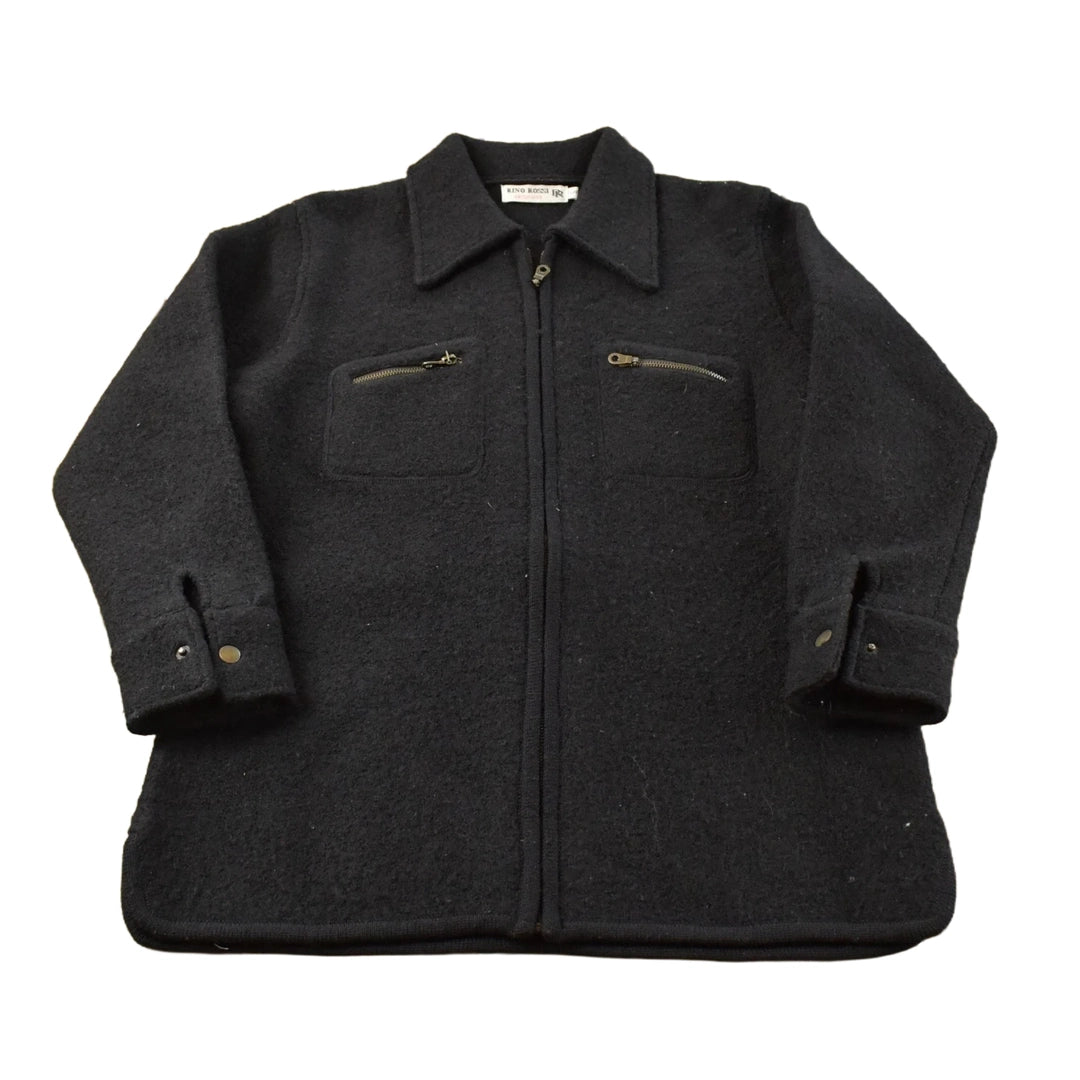 Vintage 1990s Rino Rossi Wool Full Zip Jacket Men's Small