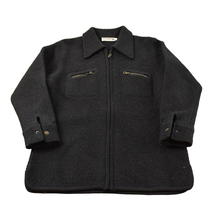 Vintage 1990s Rino Rossi Wool Full Zip Jacket Men's Small