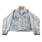Vintage 1980s Levi's Acid Wash Denim Jean Trucker Jacket Men's XL