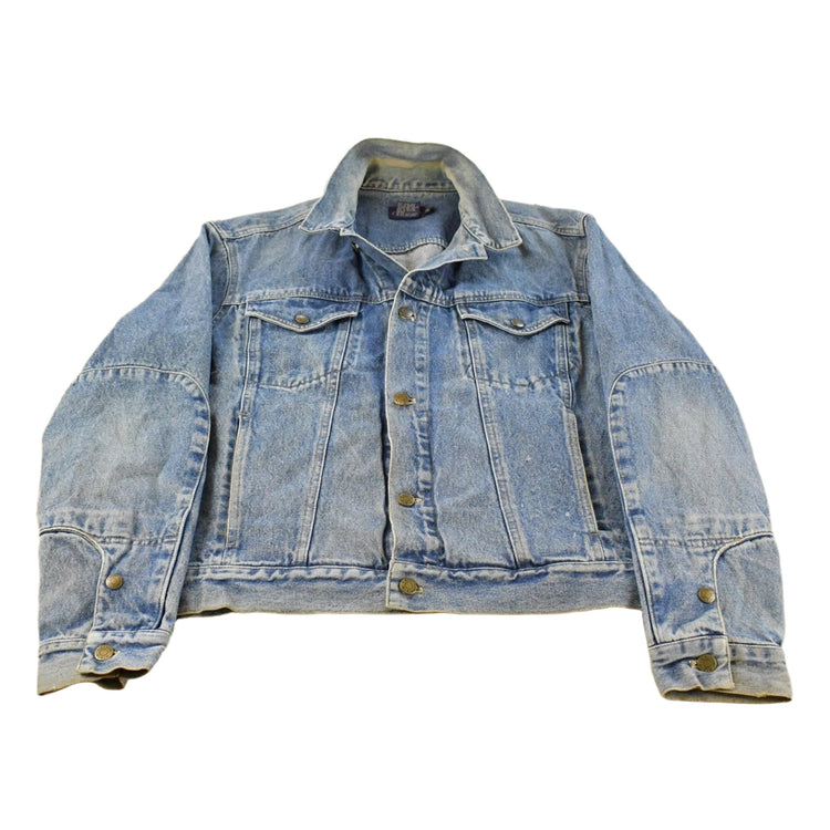Vintage 1990s Calvin Klein Denim Jean Trucker Jacket Men's L-XL