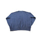 Vintage 1990s Tommy Hilfiger 3D Cotton Cable Knit Crest Logo Crewneck Sweater Men's L