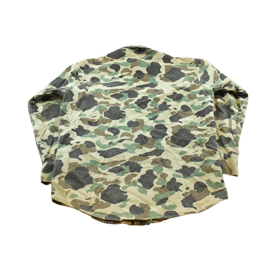 Vintage 1980s Frostproof Duck Camo Chamois Flannel Button Up Shirt Men's L