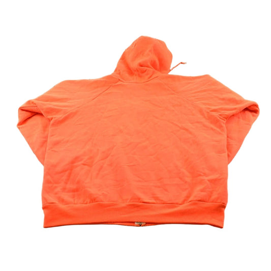 Vintage 1990s Chill Buster Camber II High Visibility Orange Thermal Lined Zip Up Hoodie Sweatshirt Men's L