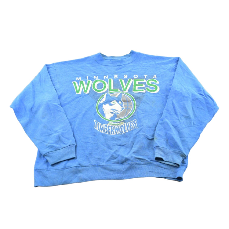 Vintage 1980s Minnesota Timberwolves Crewneck Sweatshirt Men's M