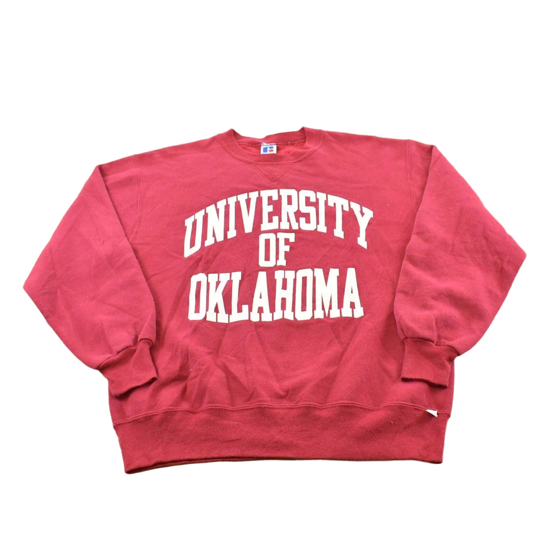 Vintage 1990s University of Oklahoma Russell Athletic Crewneck Sweatshirt Men's M