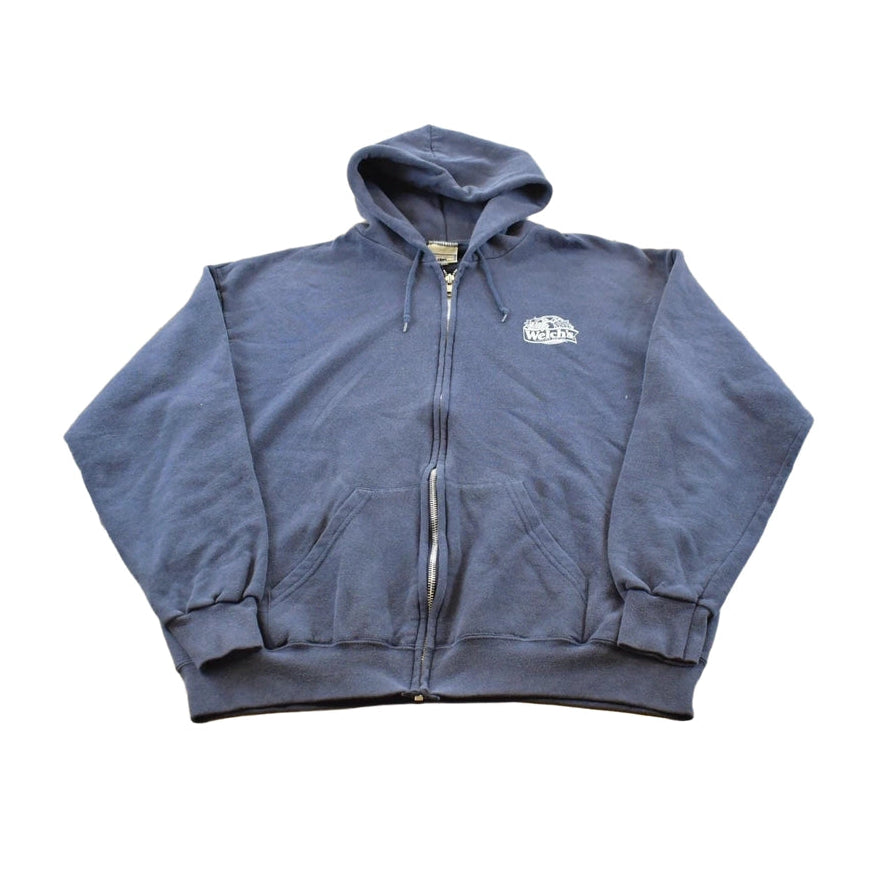 Vintage 2000s Welch's Grape Promotional Souvenir Full Zip Up Hoodie Sweatshirt Men's L