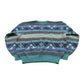Vintage 1990s Van Heusen Acrylic Knit Striped Crewneck Sweater Men's M