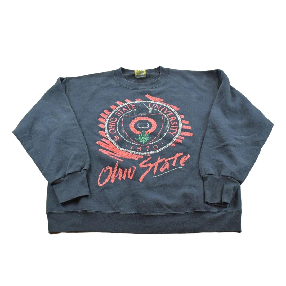 Vintage 1990s Ohio State University Buckeyes Collegiate Crewneck Sweatshirt Men's M
