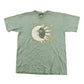 Vintage 1990s Sun Faded Celestial Sun and Moon Face Graphic T-Shirt Men's L