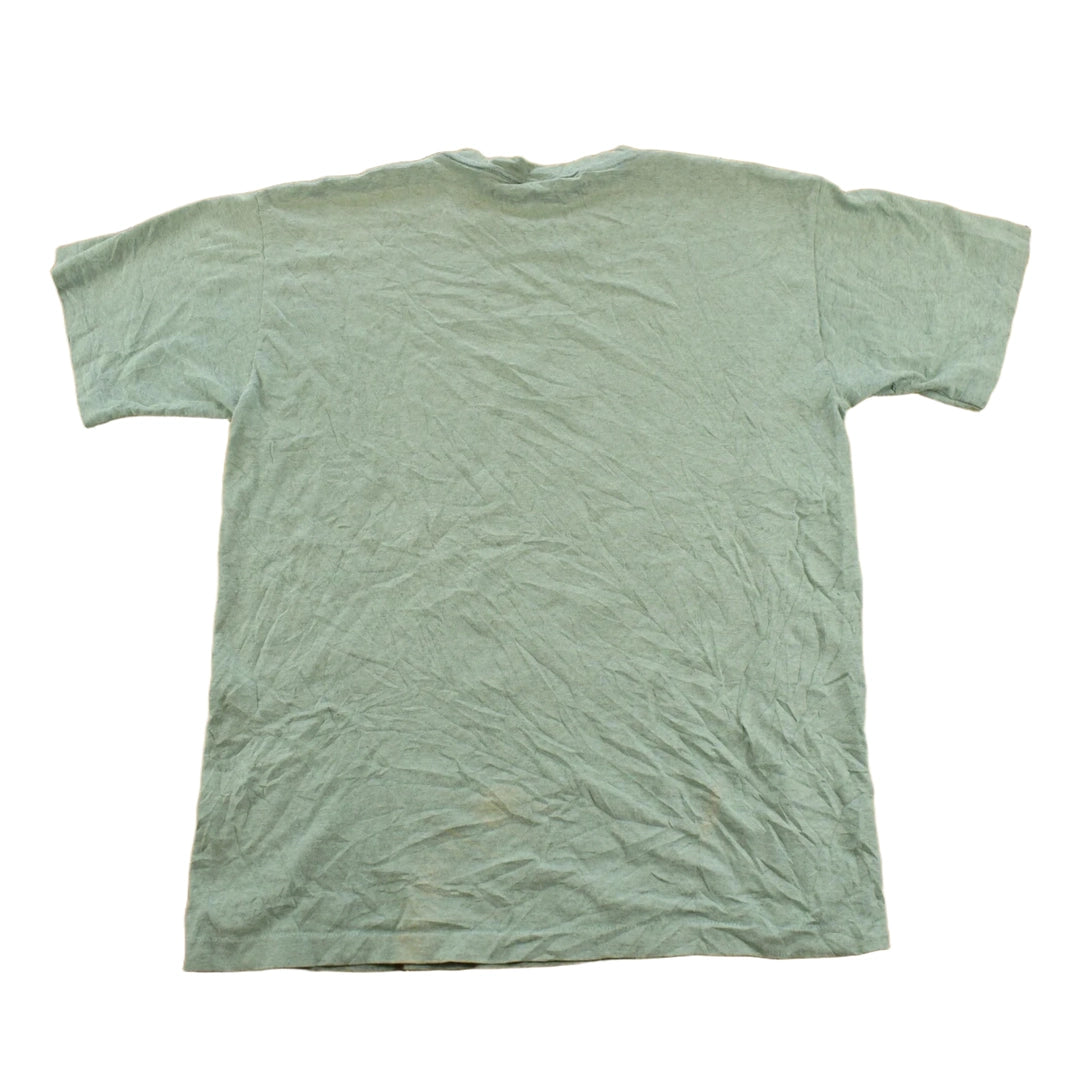 Vintage 1990s Sun Faded Celestial Sun and Moon Face Graphic T-Shirt Men's L