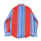 Vintage 1990s Wrangler Western Aztec Striped Pearl Snap Button Up Shirt Men's XS