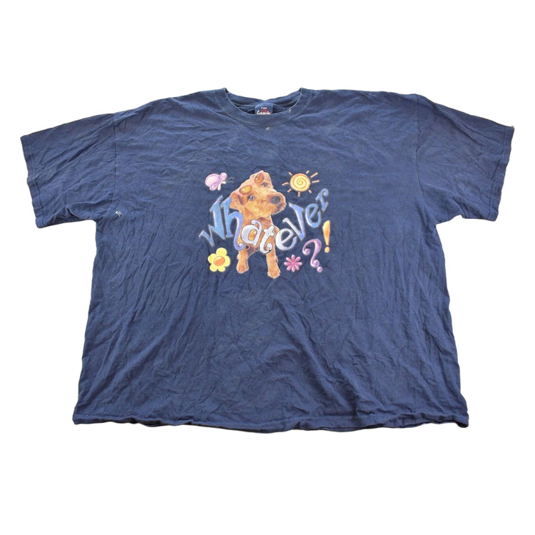 Vintage 2000s Irish Terrier Whatever Graphic Print T-Shirt Women's 2XL