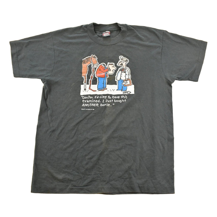 Vintage 1993 Doctor Examination Funny Graphic T-Shirt Men's L