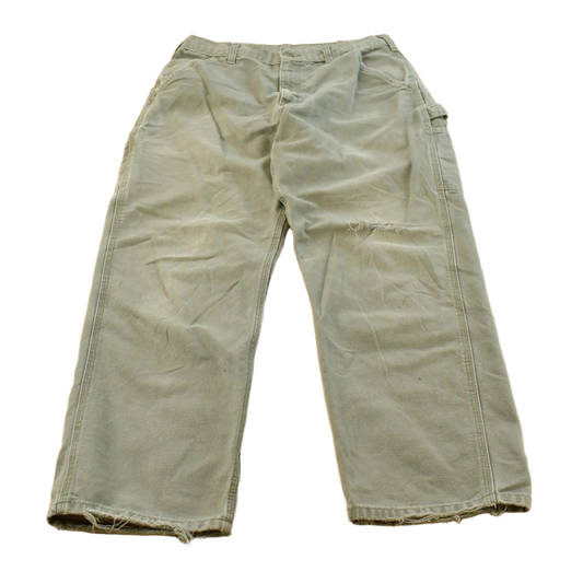 Vintage 2000s Carhartt Distressed Sun Faded Carpenter Pants Men's 31 x 28