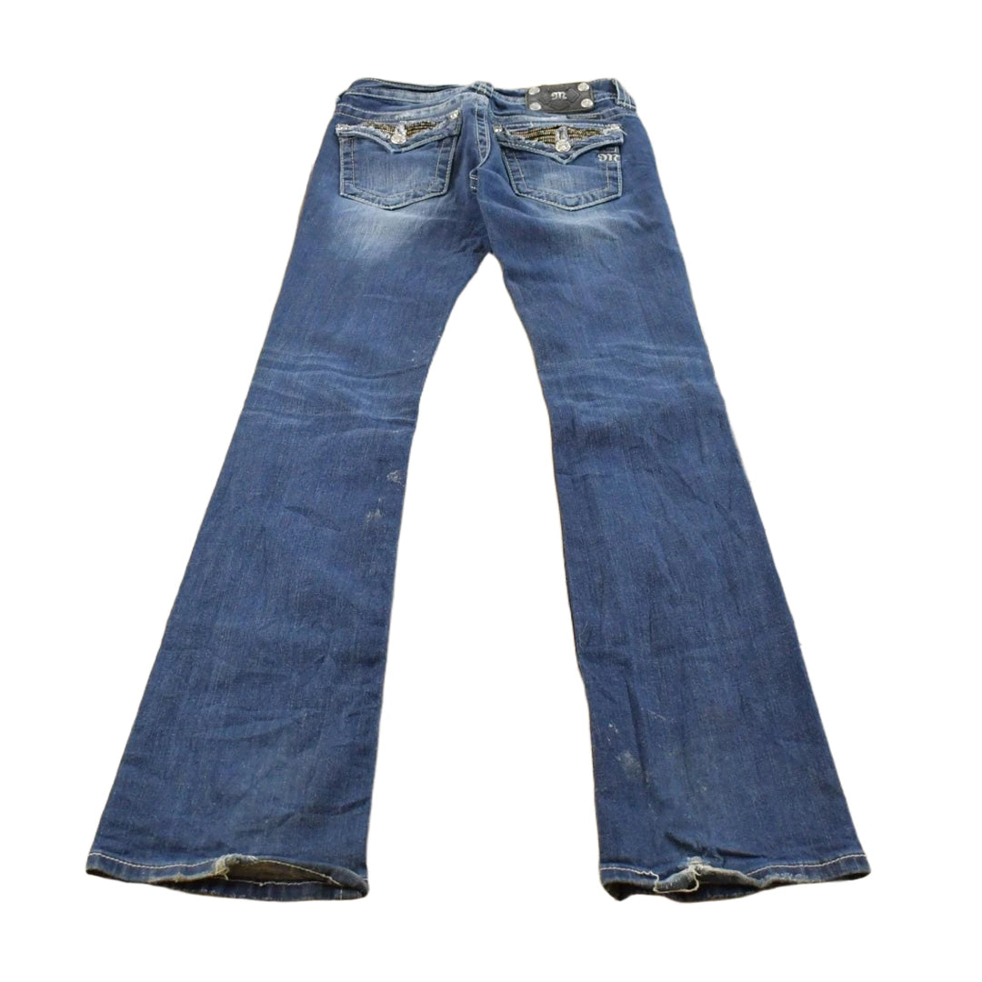 Vintage Y2K Miss Me Bedazzled Low Rise Jeans Women's 27 x 33