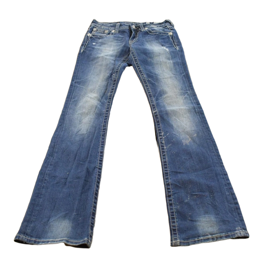 Vintage Y2K Miss Me Bedazzled Low Rise Jeans Women's 27 x 33