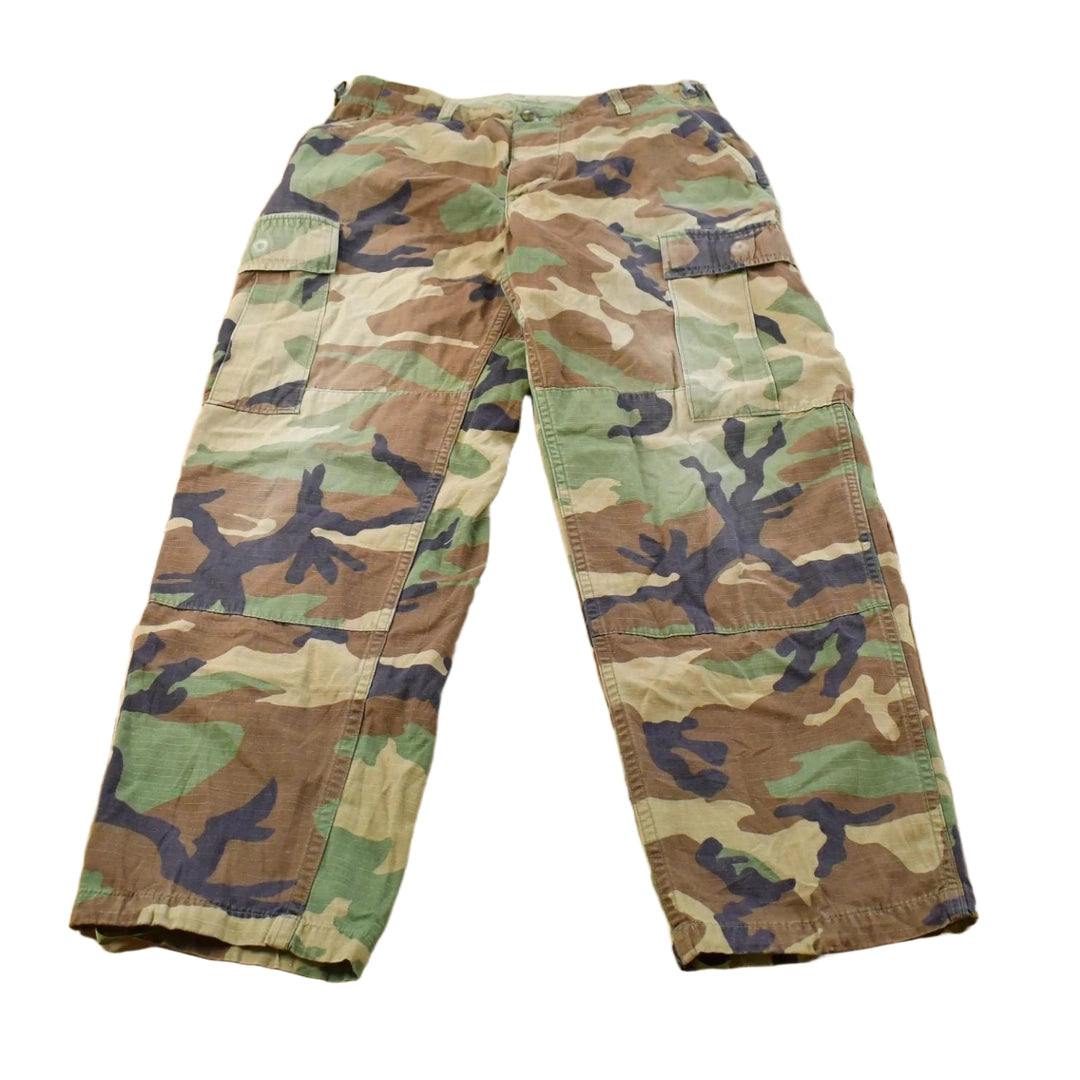 Vintage 2000s Army Woodland Camouflage Cargo Pants Men's 30 x 28